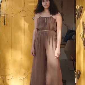 First Rite Tie Tank Blouse - Earth small